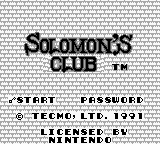 Solomon's Club screenshot 3 for GameBoy
